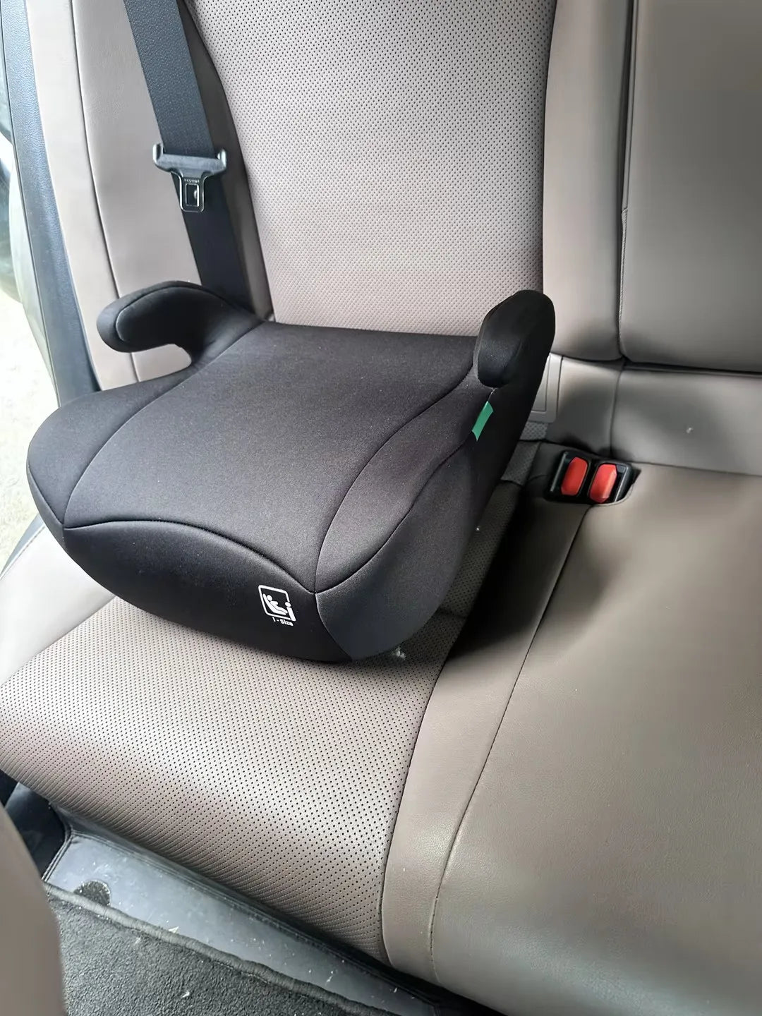 Backless Booster Car Seat, Ergonomic Comfort Kids Booster Seat with Secure Belt Position Guide for Travel & Daily Rides