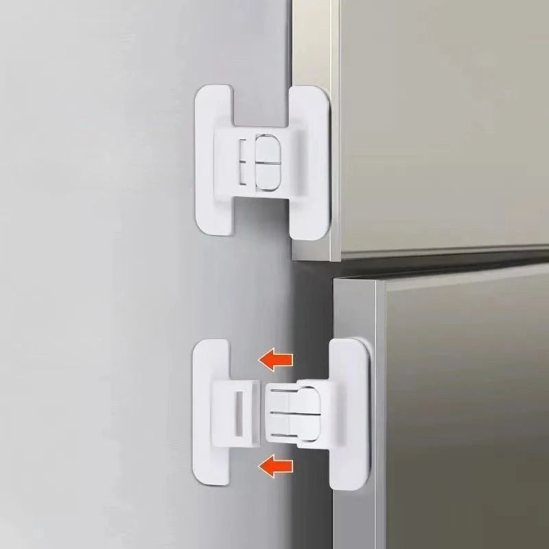 2/5Pcs Baby Safety Refrigerator Lock Cabinet Door Locker Buckle Home Kids Security Protection Anti-Open Water Dispenser Locks