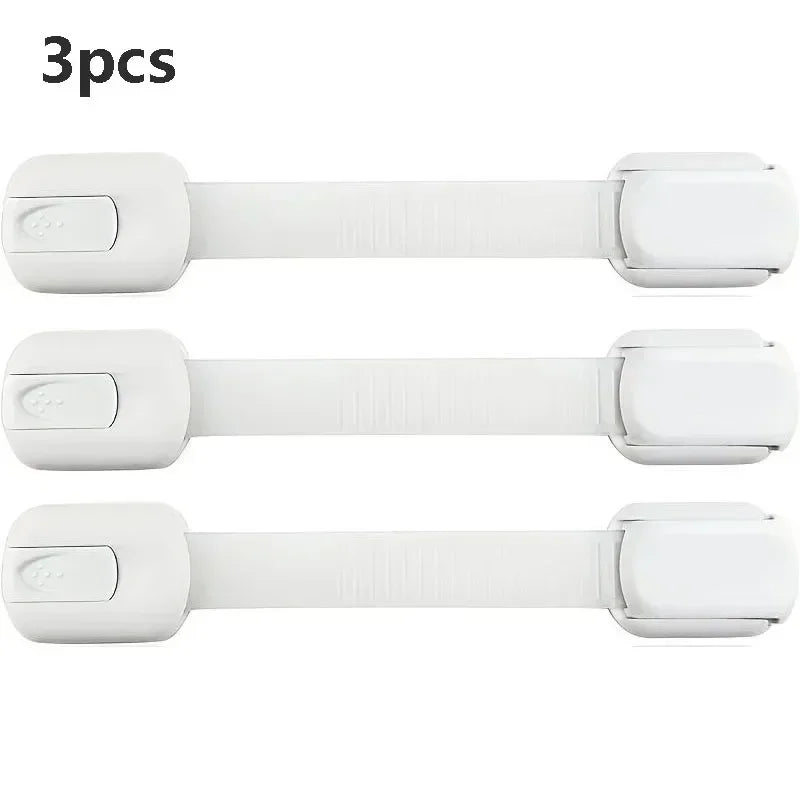 Baby Safe Straps Baby Safety Lock Drawer Child Safety Cabinet Locks Adhesive Cabinet Drawer Door Latches