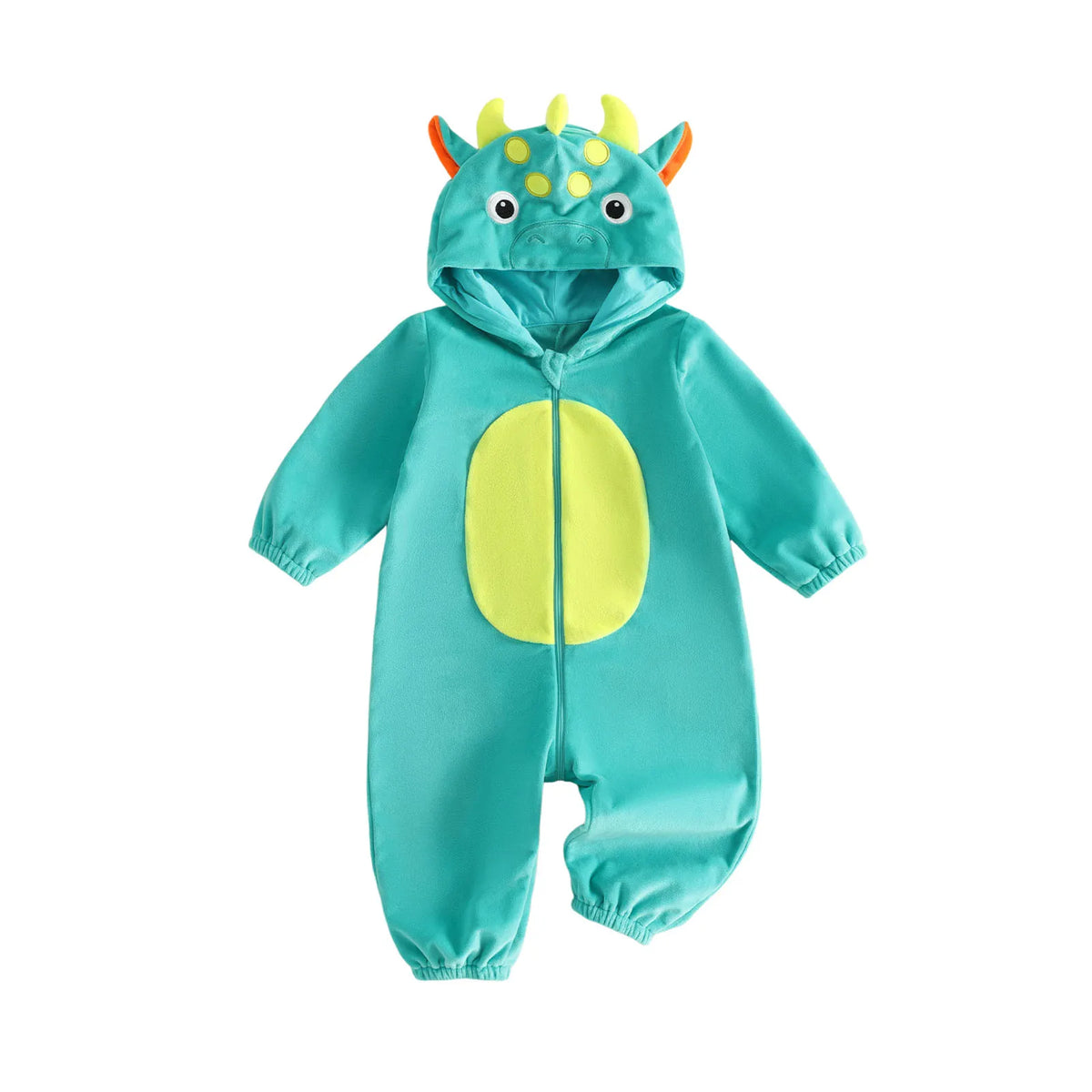 2027 Winter Infant Baby Hooded Long-Sleeve Plush Romper Creative Cartoon Animal Themed Zippered Warm Jumpsuit for Party Ovarlls