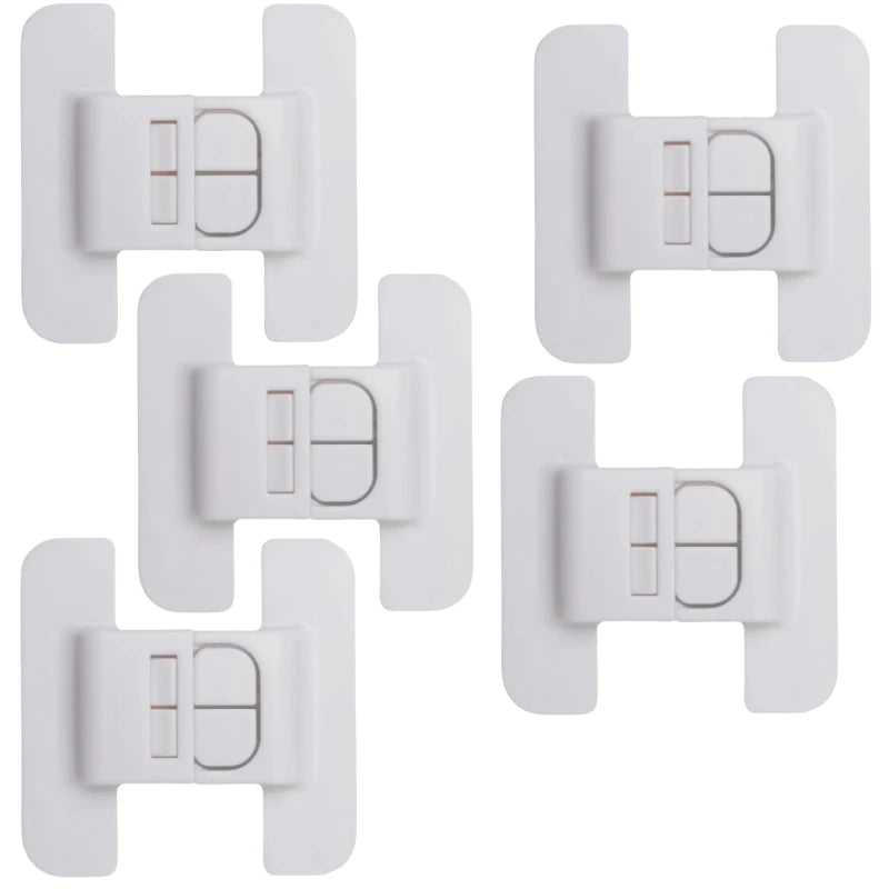 2/5Pcs Baby Safety Refrigerator Lock Cabinet Door Locker Buckle Home Kids Security Protection Anti-Open Water Dispenser Locks