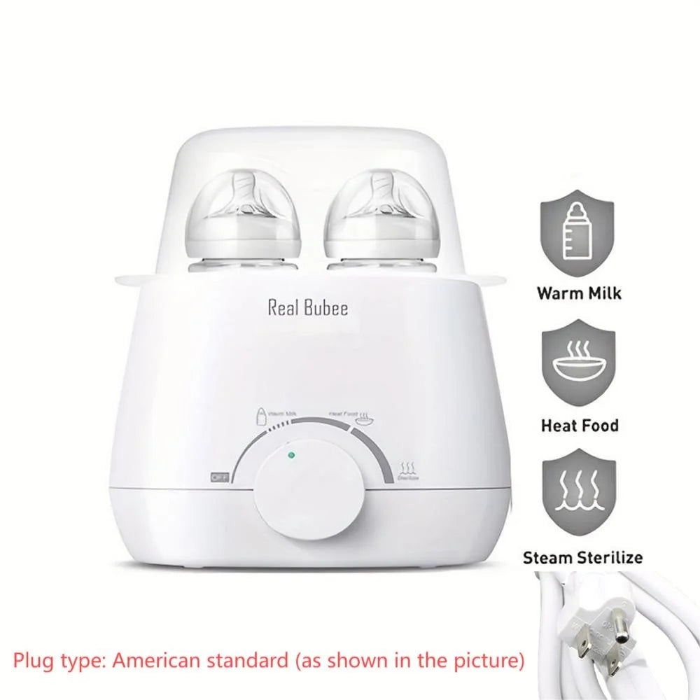 1PC Double Bottle Warmer And Heater Milk Warmer Liquid Thermostat 110V US Plug Bottle Insulator for Baby Formula Milk