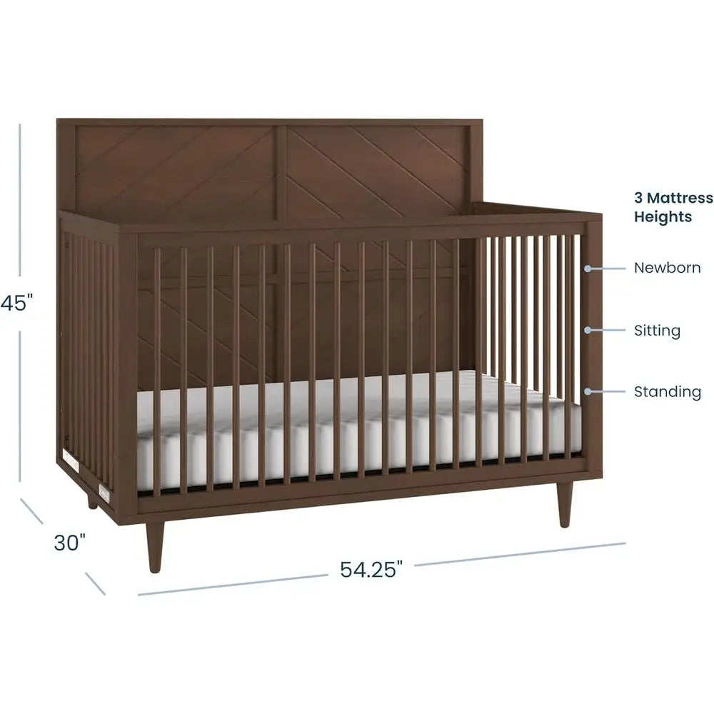 Surrey Hill Design 4-in-1 Convertible Baby Crib Nursery urniture Set, Baby Bed and 3 Der Drer, or Babies, Toddlers and Kids Bedr
