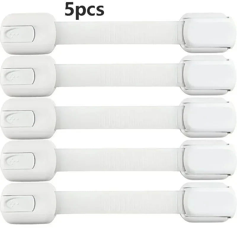 Baby Safe Straps Baby Safety Lock Drawer Child Safety Cabinet Locks Adhesive Cabinet Drawer Door Latches
