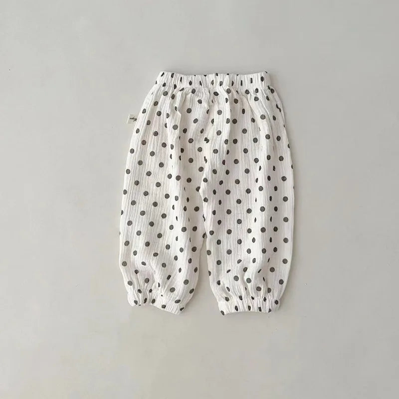 Organic Cotton Baby Pants Newborn Toddlers Autumn Spring Summer Winter Cute Print Soft Muslin Clothes Pants Pantalons Capris
