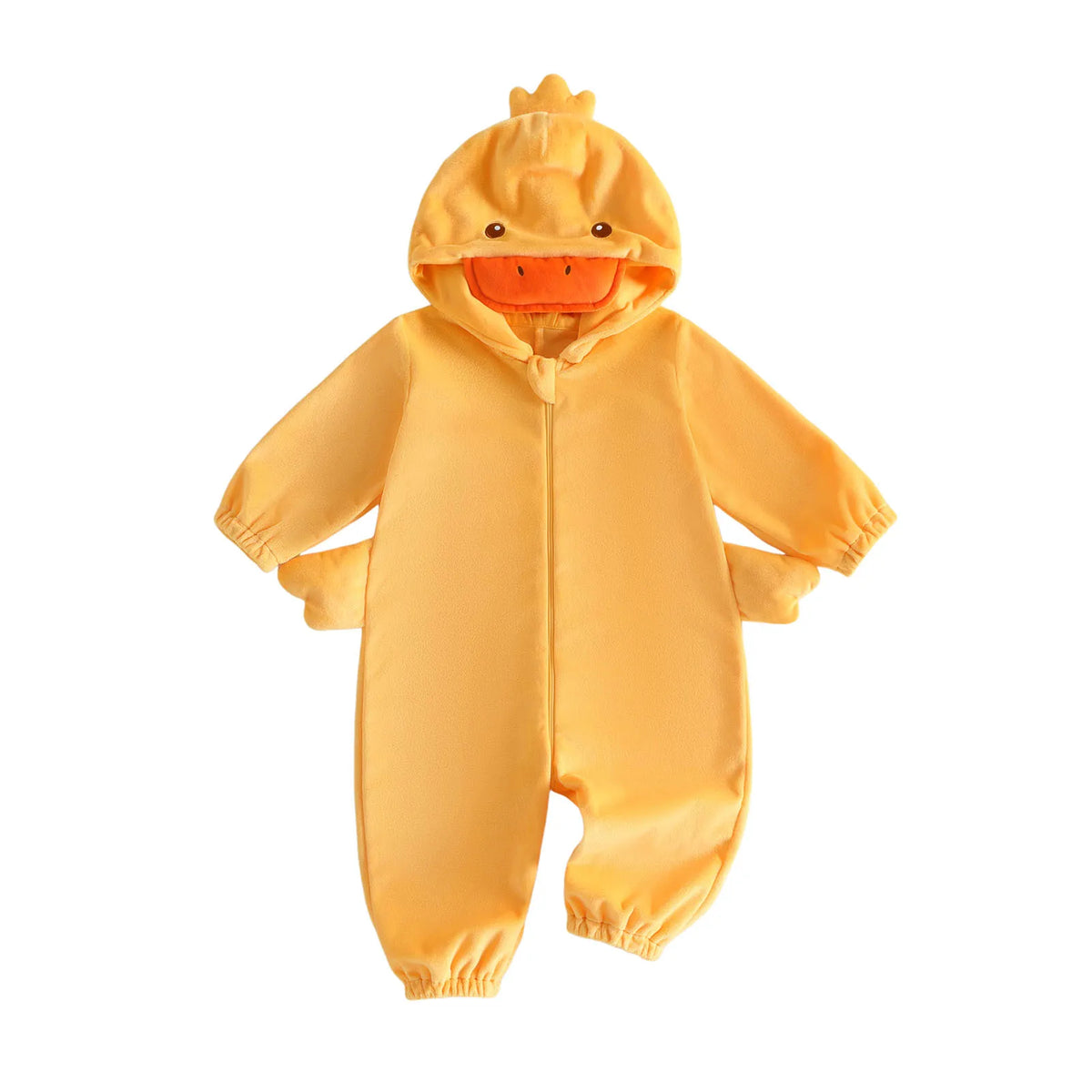 2027 Winter Infant Baby Hooded Long-Sleeve Plush Romper Creative Cartoon Animal Themed Zippered Warm Jumpsuit for Party Ovarlls
