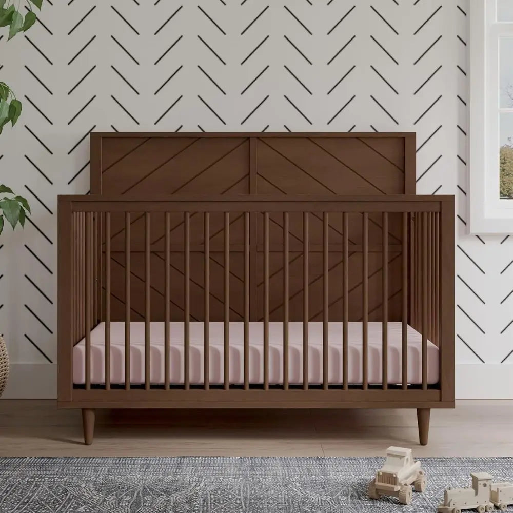 Surrey Hill Design 4-in-1 Convertible Baby Crib Nursery urniture Set, Baby Bed and 3 Der Drer, or Babies, Toddlers and Kids Bedr