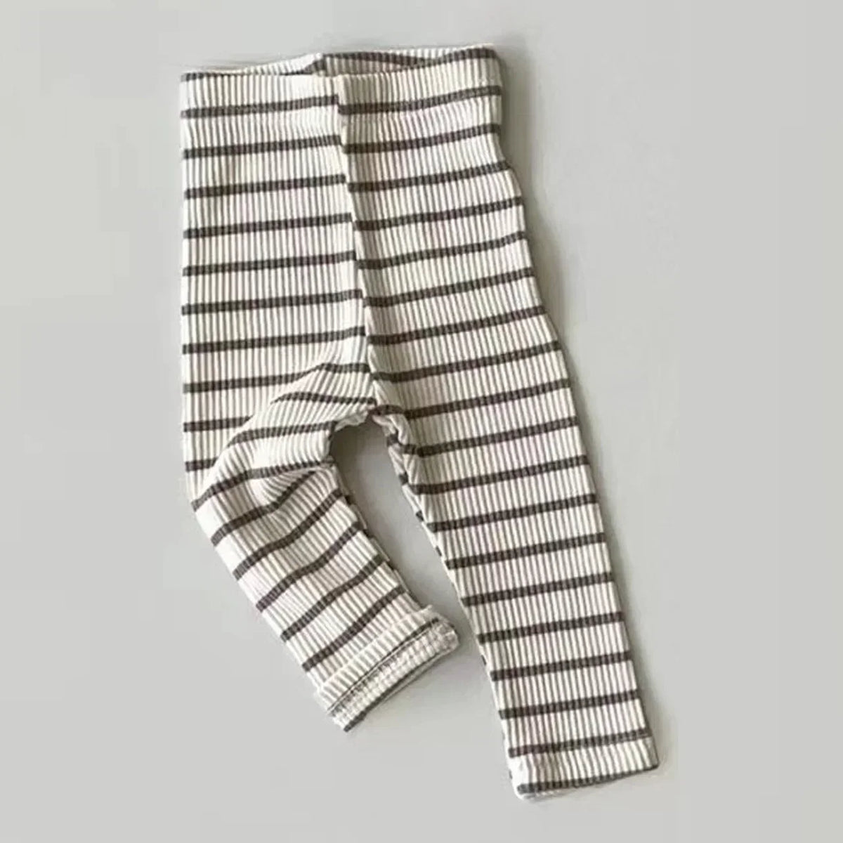 Baby Solid Leggings Girls All-match Striped Skinny Pants Kids Cotton Elasticity Slim Pants Newborn Boy Stretch Trousers
