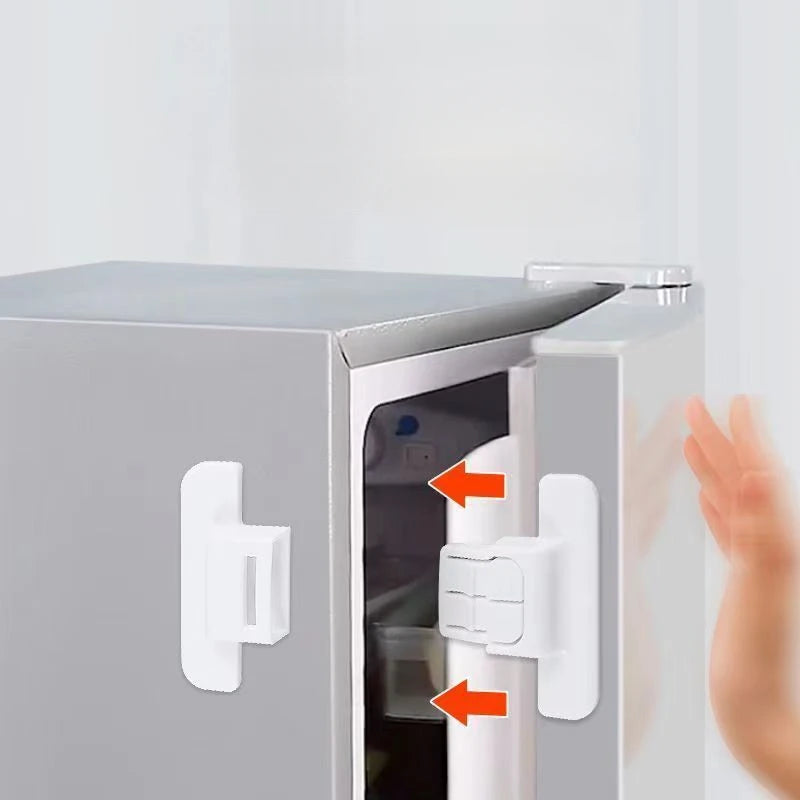 2/5Pcs Baby Safety Refrigerator Lock Cabinet Door Locker Buckle Home Kids Security Protection Anti-Open Water Dispenser Locks