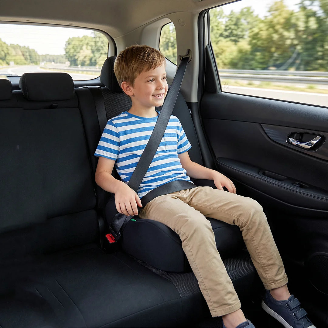 Lightweight Portable Backless Car Seat for Kids 4-12 Years Secure Belt Positioning Travel Booster Seat Comfortable for On-the-Go