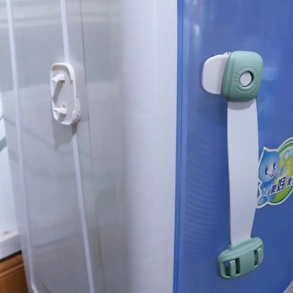Multi-Function Baby Safety Drawer 1/2/3/4Pcs Door Lock lot Child Protection Anti-Pinch Cabinet Refrigerator Buckle Plastic C79