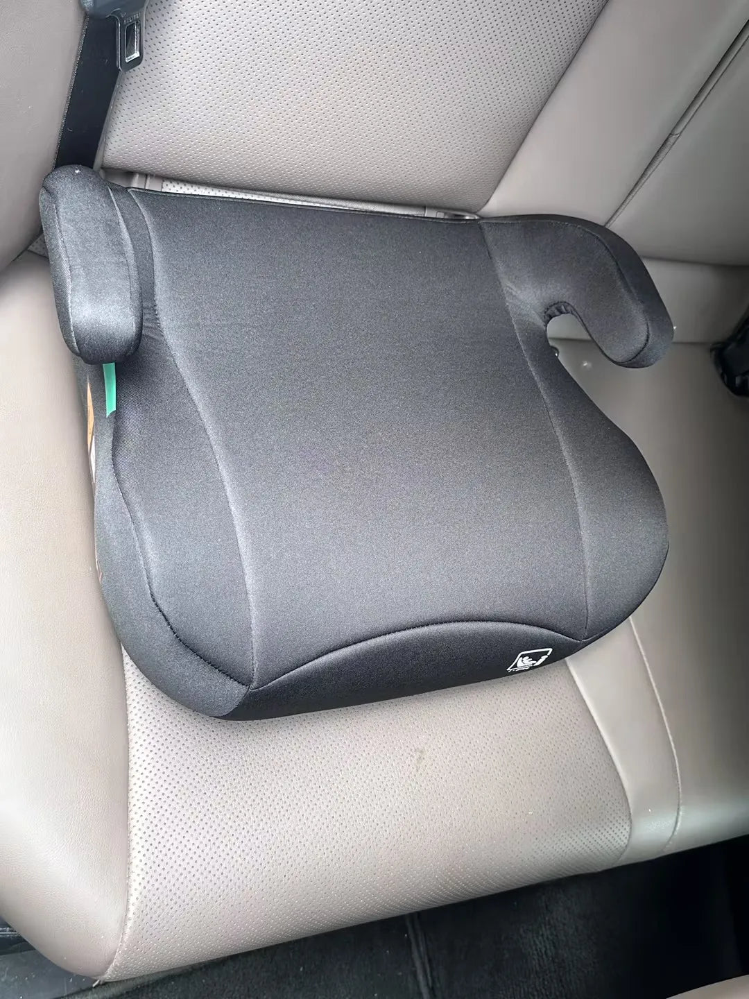 Backless Booster Car Seat, Ergonomic Comfort Kids Booster Seat with Secure Belt Position Guide for Travel & Daily Rides