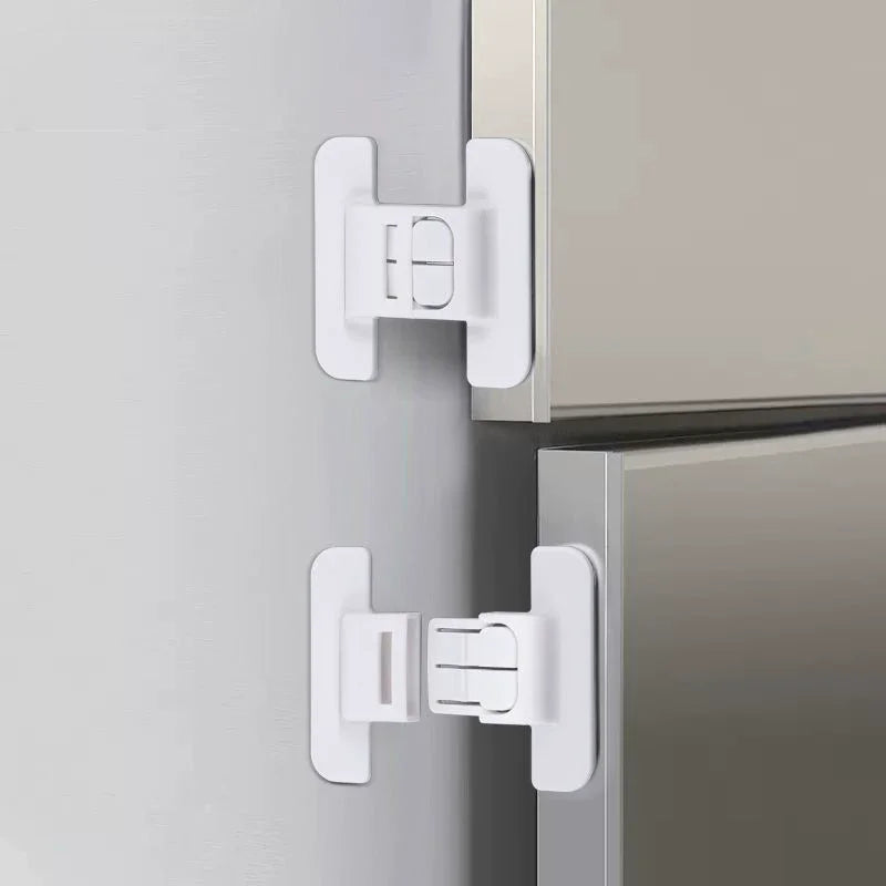 2/5Pcs Baby Safety Refrigerator Lock Cabinet Door Locker Buckle Home Kids Security Protection Anti-Open Water Dispenser Locks