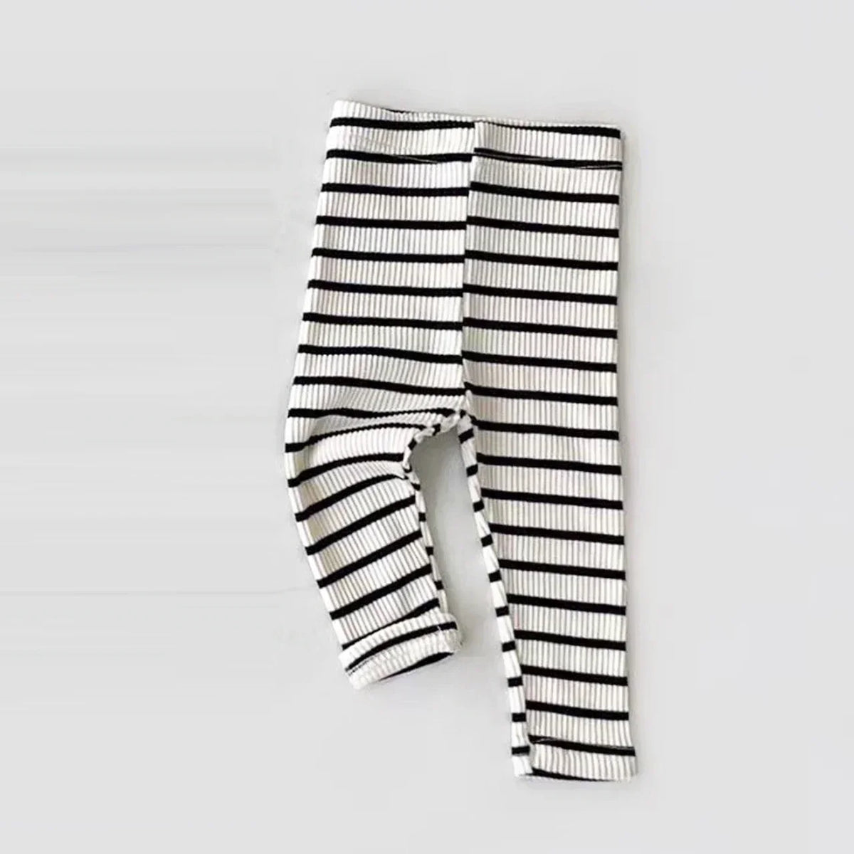 Baby Solid Leggings Girls All-match Striped Skinny Pants Kids Cotton Elasticity Slim Pants Newborn Boy Stretch Trousers