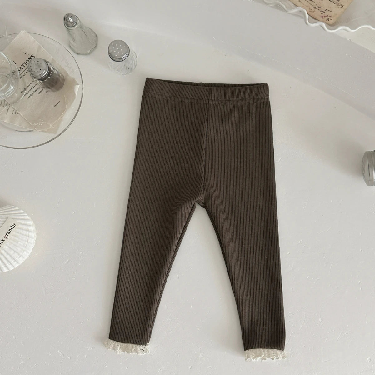New Autumn Winter Children One Piece Leggings Kids Lace Warm Trousers Girls Baby Elastic Waist Slim Pants Baby Newborn Items Set