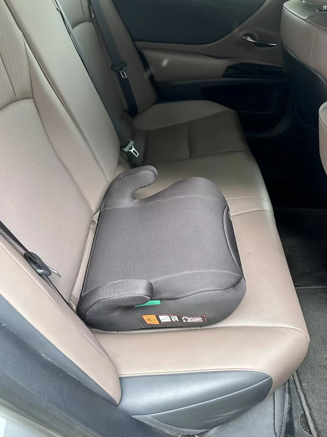 Backless Booster Car Seat, Ergonomic Comfort Kids Booster Seat with Secure Belt Position Guide for Travel & Daily Rides